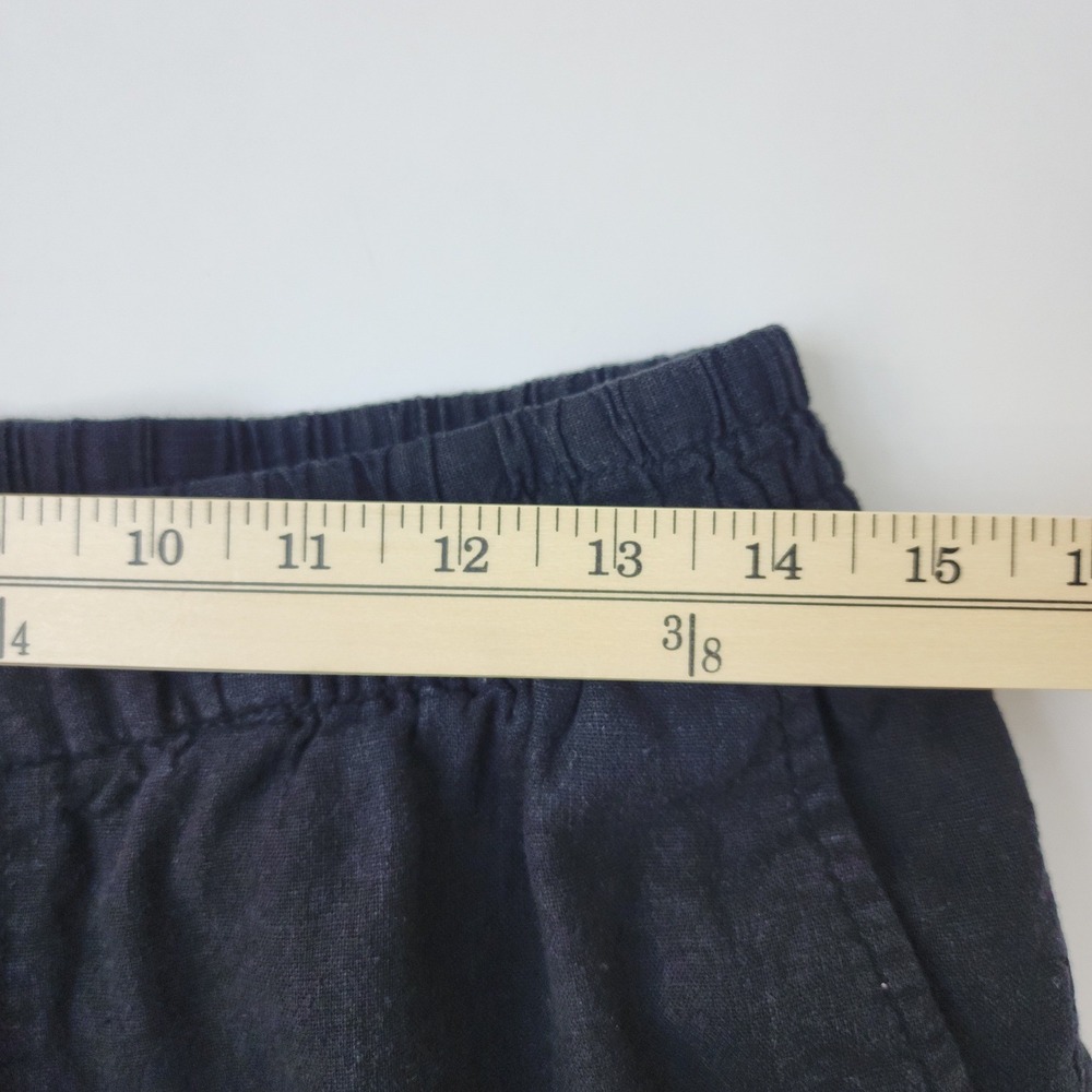 Lands End Linen Blend Pants Bundle 3 Pairs Black Lavender Tan Womens Size Medium - Picture 6 of 8